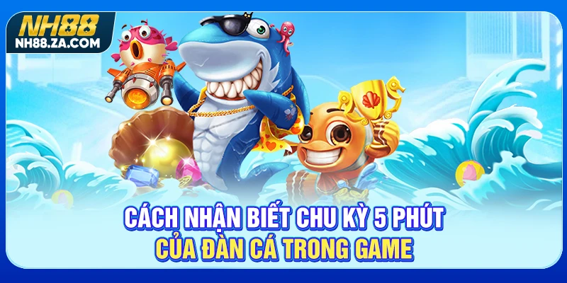 Cách nhận biết chu kỳ 5 phút của đàn cá trong game