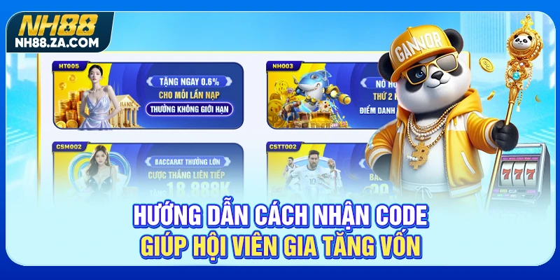 Hướng dẫn cách nhận code giúp hội viên gia tăng vốn